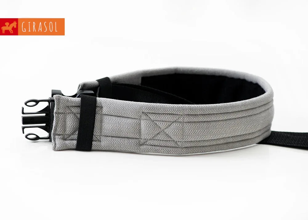 Schnallenhüftgurt Grau Fischgrat - Girasol GbR